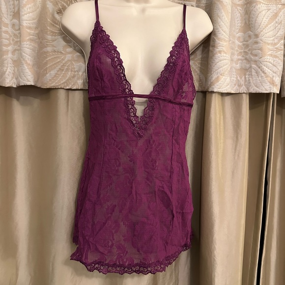 Victoria's Secret Other - Victoria's Secret Plum Lace Chemise